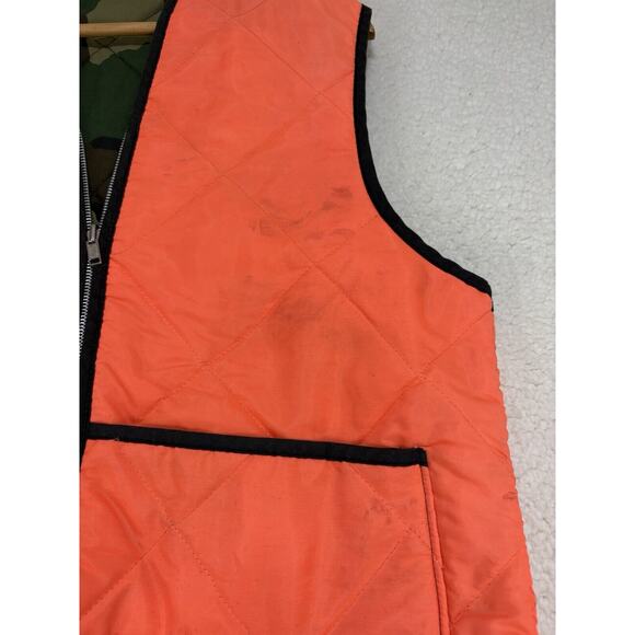 VTG Empire Insulated Wear Hunting Vest Reversible Orange/Camo Lightweight Large - Picture 4 of 8